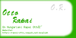otto rapai business card